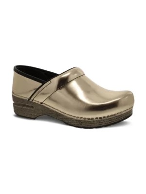 Zdjęcie produktu Klasyczne Buty Slip-On w Kolorze Złotym Dansko