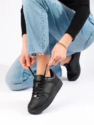 Zdjęcie produktu Klasyczne czarne buty sportowe damskie Shelvt