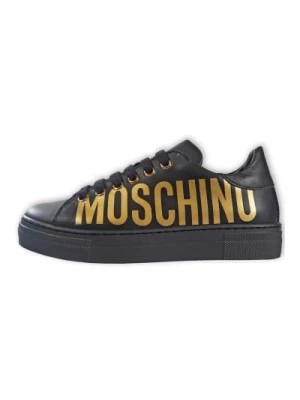 Zdjęcie produktu Klasyczne czarne buty treningowe dla dziewcząt Moschino