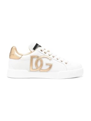 Zdjęcie produktu Klasyczny Biało-Złoty Sneaker Dolce & Gabbana