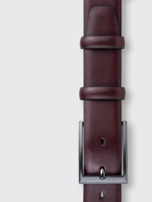 Zdjęcie produktu Klasyczny skórzany pasek w kolorze bordowym Pako Lorente
