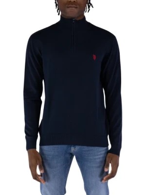 Zdjęcie produktu Klasyczny sweter z półzamkiem z mieszanki bawełny U.s. Polo Assn.