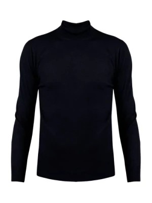Zdjęcie produktu Klasyczny Sweter z Wełny z Wykończeniem w ściągacz Xagon Man