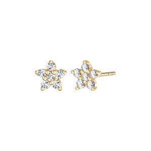 Zdjęcie produktu Kolczyki złote z diamentami - gwiazdy Biżuteria YES
