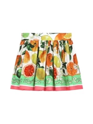 Zdjęcie produktu Kolorowa Cytryna Pomarańcza Mini Spódnica Dolce & Gabbana