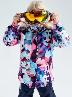Zdjęcie produktu Kolorowa kurtka narciarska dziewczęca z elementami odblaskowymi 5.10.15.