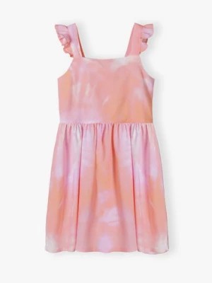 Zdjęcie produktu Kolorowa sukienka dla dziewczynki z ozdobnymi ramiączkami 5.10.15.