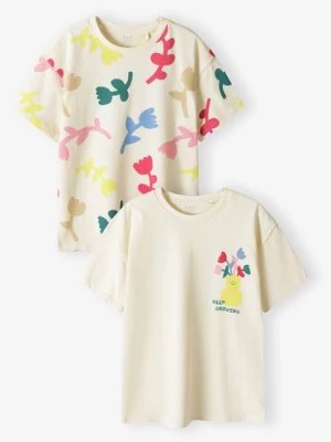 Zdjęcie produktu Kolorowe t-shirt dla dziewczynki - 2pak - Limited Edition