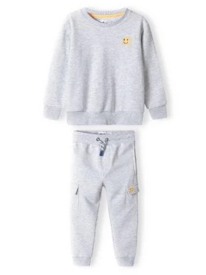 Zdjęcie produktu Komplet dresowy niemowlęcy- bluza+ spodnie dresowe szare Minoti
