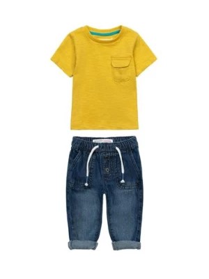 Zdjęcie produktu Komplet niemowlęcy- t-shirt i spodnie jeansowe Minoti