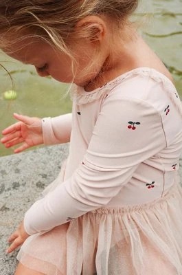 Zdjęcie produktu Konges Sløjd jednoczęściowy strój kąpielowy dziecięcy kolor różowy