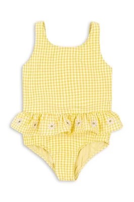 Zdjęcie produktu Konges Sløjd jednoczęściowy strój kąpielowy dziecięcy kolor żółty