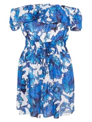 Zdjęcie produktu Koronkowa Sukienka w Kwiaty Niebieska Liu Jo