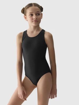 Zdjęcie produktu Kostium kąpielowy jednoczęściowy dziewczęcy - czarny 4F JUNIOR