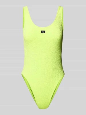 Zdjęcie produktu Kostium kąpielowy z naszywką z logo Calvin Klein Underwear