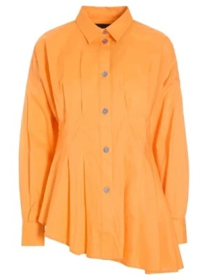 Zdjęcie produktu Koszula Asymetryczna z Bawełny w Kolorze Pomarańczowym Bitte Kai Rand
