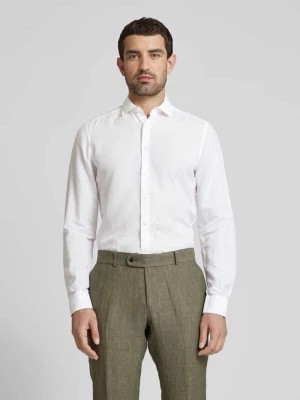 Zdjęcie produktu Koszula biznesowa z mieszanki lnu i bawełny w jednolitym kolorze OLYMP Level Five