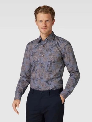 Zdjęcie produktu Koszula biznesowa o kroju slim fit ze wzorem na całej powierzchni Boss