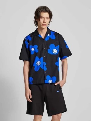 Zdjęcie produktu Koszula casualowa o kroju regular fit z kwiatowym wzorem model ‘Eligino’ Hugo Blue