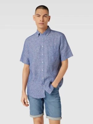 Zdjęcie produktu Koszula casualowa o kroju regular fit z lnu ze wzorem na całej powierzchni Christian Berg Men