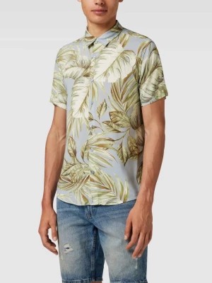 Zdjęcie produktu Koszula casualowa o kroju slim fit we wzory na całej powierzchni Guess