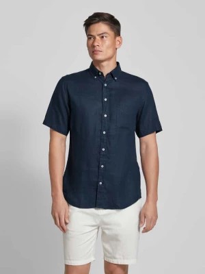 Zdjęcie produktu Koszula casualowa z lnu z kołnierzykiem typu button down model ‘Summer’ FYNCH-HATTON