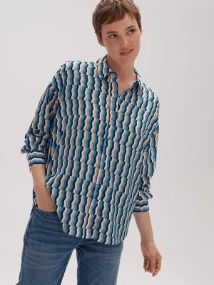 Zdjęcie produktu OPUS Koszula "Folise" w kolorze niebieskim ze wzorem rozmiar: 42