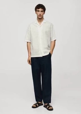 Zdjęcie produktu Koszula haftowana relaxed fit z 100% bawełny mango man