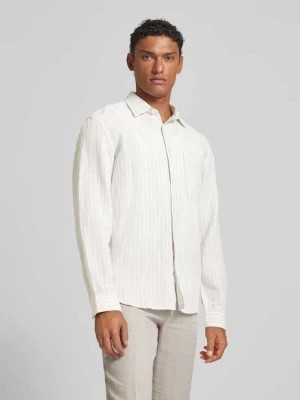 Zdjęcie produktu Koszula lniana o kroju regular fit ze wzorem w paski Marc O'Polo