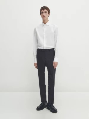 Zdjęcie produktu Koszula O Kroju Regular Fit Z Łatwej Do Prasowania Tkaniny - Biały - - Massimo Dutti - Mężczyzna