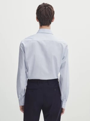 Zdjęcie produktu Koszula O Kroju Slim Z Łatwej Do Prasowania Tkaniny W Prążki - Błękitny - - Massimo Dutti - Mężczyzna