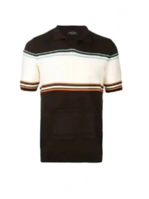 Zdjęcie produktu Koszula polo z krótkim rękawem w paski Roberto Collina