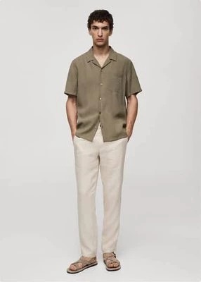 Zdjęcie produktu Koszula regular fit z bawełny i modalu mango man