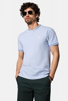 Zdjęcie produktu Koszulka Polo Bawełniana Błękitna Chad Lancerto