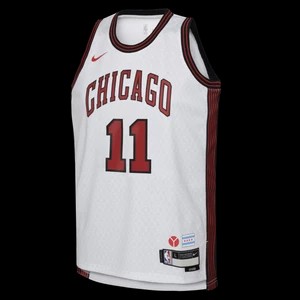 Zdjęcie produktu Koszulka dla dużych dzieci Nike Dri-FIT NBA Swingman Demar Derozan Chicago Bulls City Edition - Biel