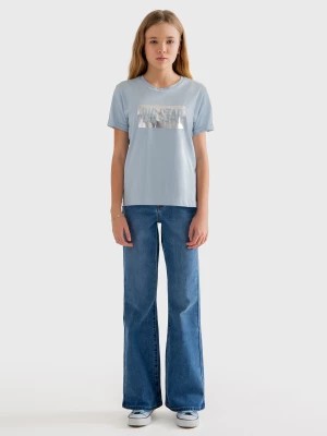 Zdjęcie produktu Koszulka dziewczęca z dużym nadrukiem z logo BIG STAR błękitna Oneidaska 401