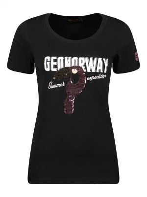 Zdjęcie produktu Geographical Norway Koszulka "Jeverything" w kolorze czarnym rozmiar: S