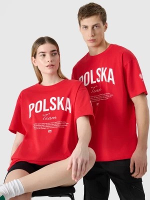 Zdjęcie produktu Koszulka kibica uniseks - czerwona 4F