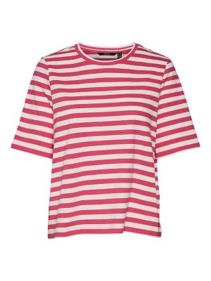 Zdjęcie produktu Vero Moda Koszulka "Molly" w kolorze różowo-białym rozmiar: XS