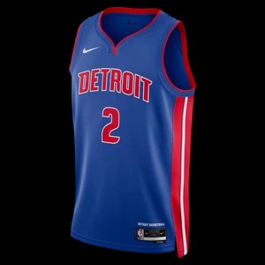 Zdjęcie produktu Koszulka męska Nike Dri-FIT NBA Swingman Detroit Pistons Icon Edition 2022/23 - Niebieski