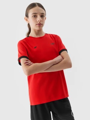 Zdjęcie produktu Koszulka piłkarska dziecięca 4F x Robert Lewandowski - czerwona