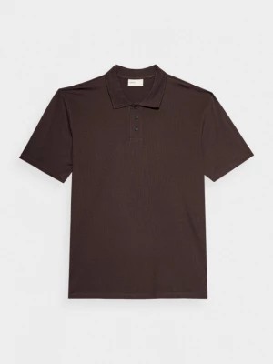 Zdjęcie produktu Koszulka polo męska - brązowa OUTHORN