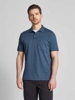 Zdjęcie produktu Koszulka polo o kroju regular fit ze wzorem na całej powierzchni RAGMAN