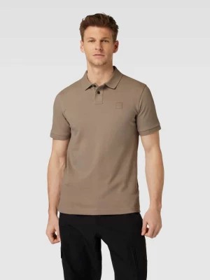 Zdjęcie produktu Koszulka polo o kroju slim fit w jednolitym kolorze Boss Orange