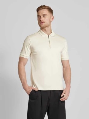 Zdjęcie produktu Koszulka polo o kroju slim fit z detalem z logo model ‘Polston’ Boss