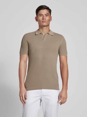 Zdjęcie produktu Koszulka polo o kroju slim fit z fakturowanym wzorem model ‘Triton’ drykorn