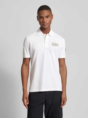 Zdjęcie produktu Koszulka polo o kroju slim fit z naszywką z logo model ‘E-AMUNDSEN’ Napapijri