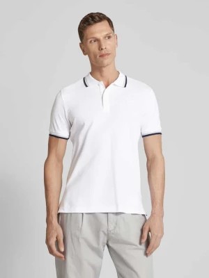 Zdjęcie produktu Koszulka polo o kroju slim fit z paskami w kontrastowym kolorze Geox