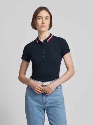 Zdjęcie produktu Koszulka polo o kroju slim fit z paskami w kontrastowym kolorze Tommy Hilfiger