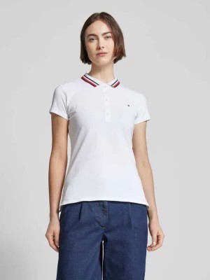 Zdjęcie produktu Koszulka polo o kroju slim fit z paskami w kontrastowym kolorze Tommy Hilfiger